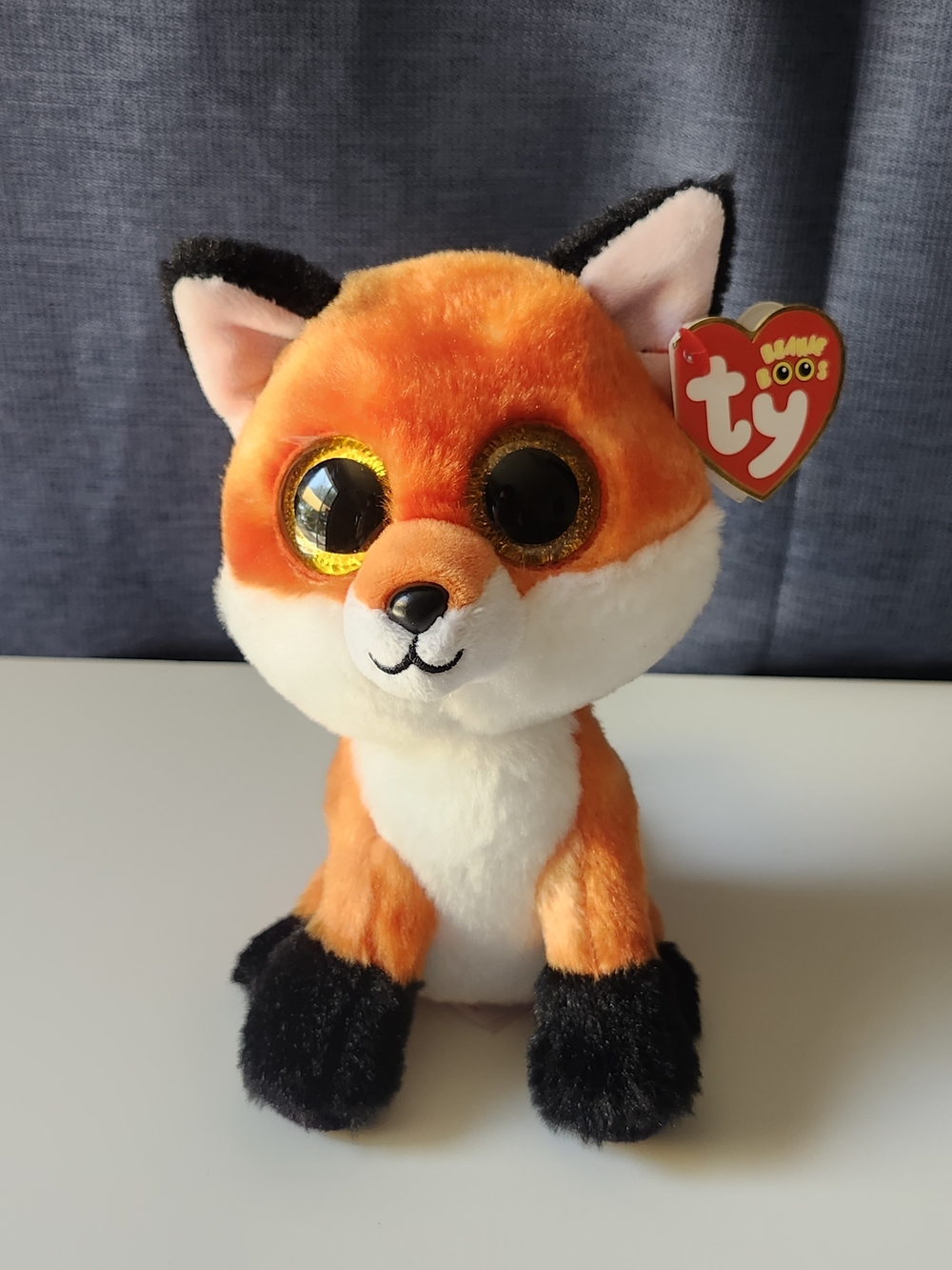 Ty Beanie Boos MEADOW the Fox 6" Plush Stuffed Animal Regular Size With Tags MWM
